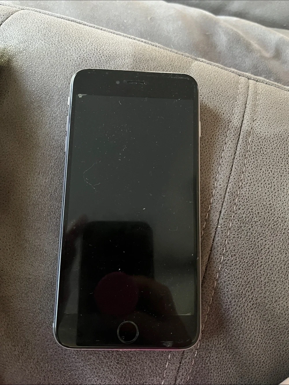 Apple Black iPhone 6 with Front Home Button with speck case